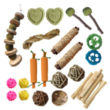 Natural Apples Wood Chew Toy Set Chinchillas Chew Toy Rabbit Toy