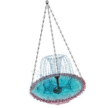 Solar Powered Bird Feeding Station Colorful Tray for-Purple
