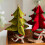 Convenient Artificial Christmas Tree Elegant Miniature-Red 7