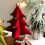 Convenient Artificial Christmas Tree Elegant Miniature-Red 5