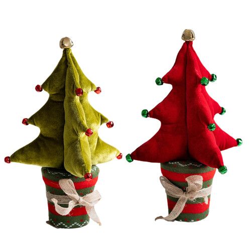 Convenient Artificial Christmas Tree Elegant Miniature-Red 1