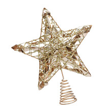 Elegant Charm Glitters Star Toppers Decoration for-gold ribbon