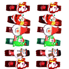 12Pcs Glowing Cartoon Silicone Wristbands LED Light Up Bracelets
