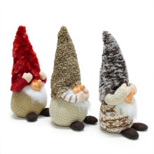 Set of 3 Enchanting Christmas Gnomes Dwarf Dolls Decorations for