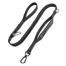 Dog Leash with Elastic Back Absorption Dog Car Seatbelt-Black