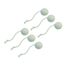 Cats Teaser Balls Toy Teeth Health Cotton-Single tail mint gre