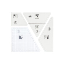 3/4/5Pcs Acrylic Quilting Rulers for Accurate-4 piece set