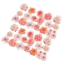 Silk Flower for Crafting Wedding Bouquets Home-Pink