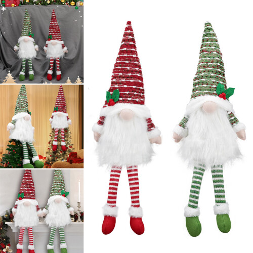 Unique Tree Toppers Easy Install Cone Dwarf Man Christmas-Red 2