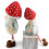 Christmas Plush Decorations Mushroom Hat-Sitting Mushroom Gra 6