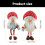 Christmas Plush Decorations Mushroom Hat-Sitting Mushroom Gra 4