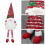 Unique Tree Toppers Easy Install Cone Dwarf Man Christmas-Red 5