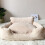 Fashion Pet Relaxation Sofa Pet Friendly Sofa Bed-White M 7