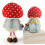 Christmas Plush Decorations Mushroom Hat-Sitting Mushroom Gra 5