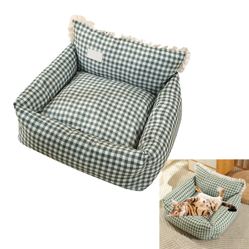 Calmed Dog Sofa Bed Large with Luxurious Short Plush Soft-L 1