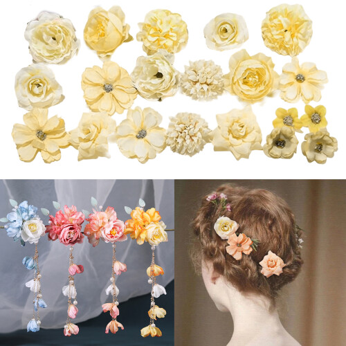 Silk Flower for Crafting Wedding Bouquets Home-Pink 2