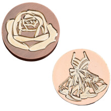 2Pieces Seal Stamp Head with Exquisite-03.05 combination
