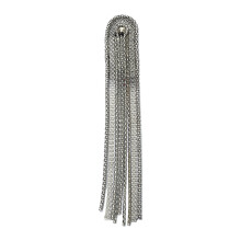 Hip Hip Shoulder Brooch Tassels Jewelry Handmade Epaulet-silver
