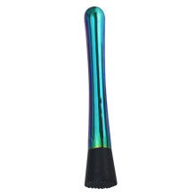 Stainless Steel Cocktail Muddler with Ergonomic Grip, Multicolor Bar Tool for Crushing Ice and Fruit