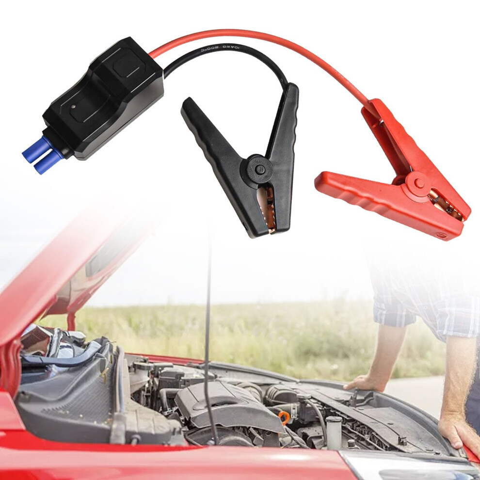 12V 500A Car Jump Starter Cables With Ec5 Connector And Alligator Clamps, Heavy Duty 1Pack 9119770666901