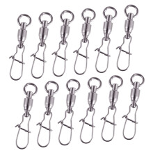Stainless Steel Fishing Rolling Swivel Connectors 20Piece Set For Hooks And Freshwater Angling Tackle Accessories