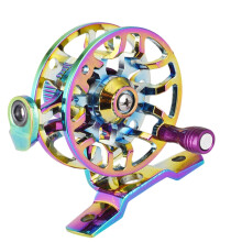 Fly Reel Saltwater Compatible Aluminum Alloy Arbor Fly Spool Water Wheel Multi Purpose Fly Roller Large