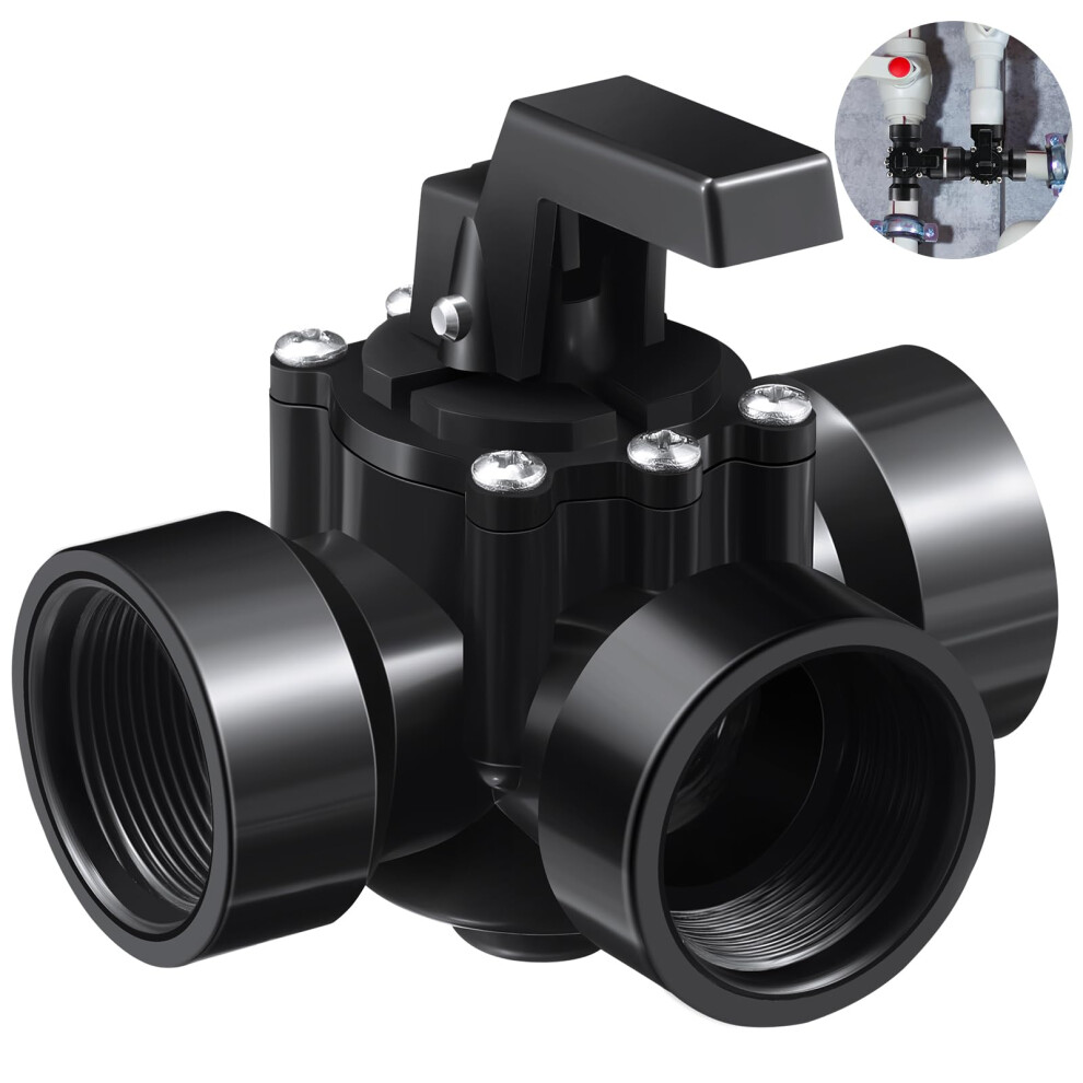 Pool Diverter Valve 3 Way 1.5 Inch Leakproof Positive Seal For Swimming Pools And Spas 9119770667144