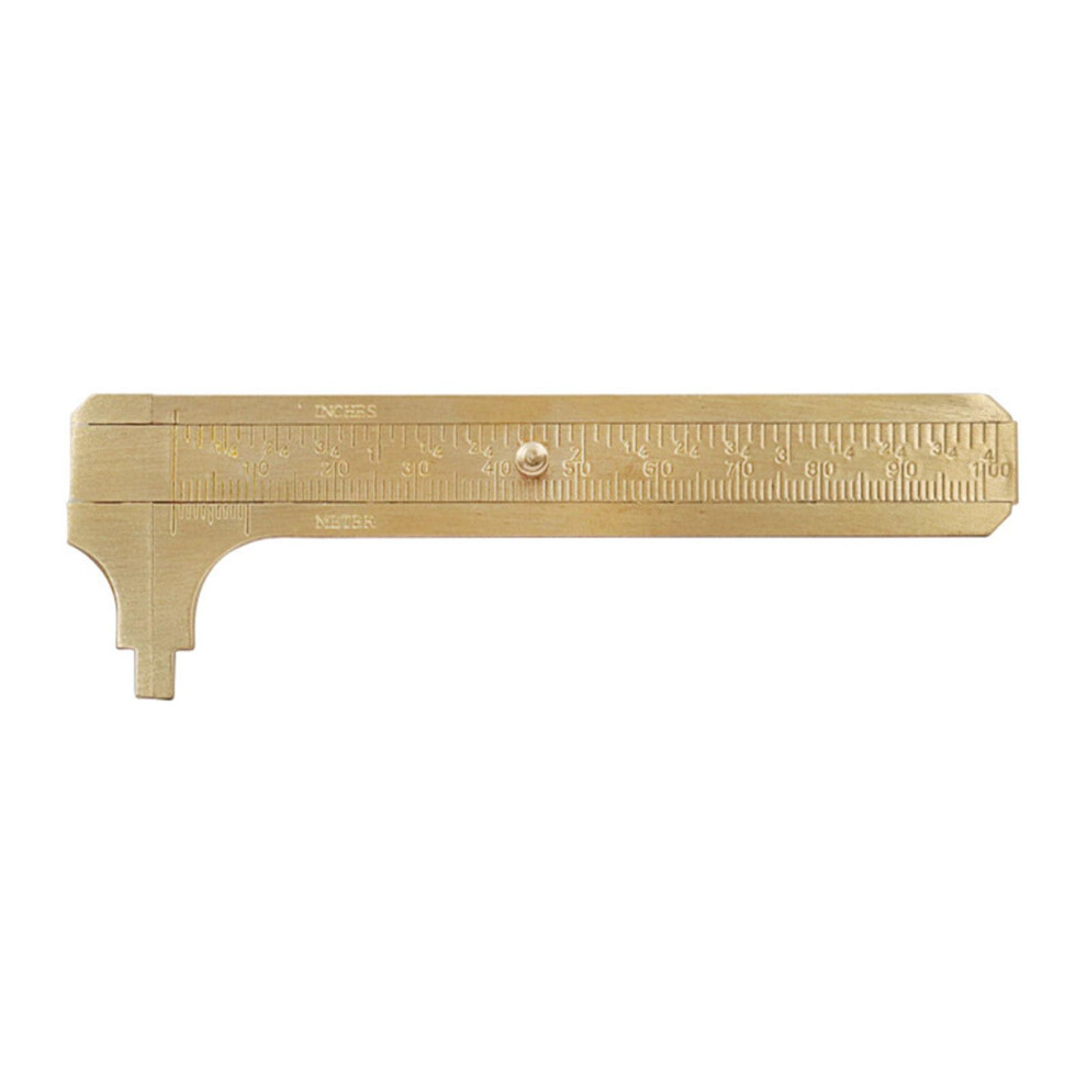 Vernier Caliper 0100Mm Brass Portable Sliding Gauges Ruler For Jewelry 9119770667564
