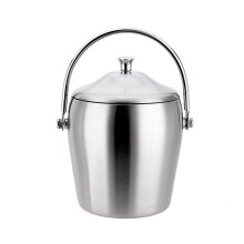 Stainless Steel Ice Bucket with Lid and Handle, DoubleLayer Insulated for Home and Bar