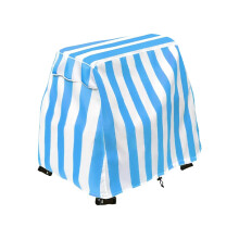 Dust Safe Table Protector Water Table Cover WaterResistant Dust Blue Stripes Outdoor Patio Kids Desk Cover