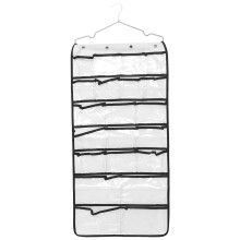 Eagraitheoir Crochta Thar an Doras le haghaidh Bróga, Fo-éadaí, Stocaí, Gabhálais le Pócaí Trédhearcacha, Fabraic Breathable, Fillte,