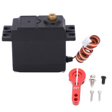 Servo de engrenagem metálica para direção de carros de controle remoto com rápida dissipação de calor, baixo ruído e alto torque. Design