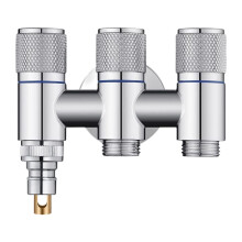 Vannes de robinet d'eau de connecteur de robinet-Gris pistolet 1