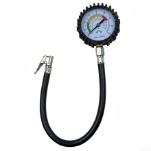 Car Tyre Pressure Gauge 220 PSI Inflator With Flexible Hose, 16 BAR, Air Compressor Tire Tool For Car, Van, Truck, Bike