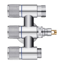 Connecteur triple de robinet de valves de sortie-Gris pistolet 2