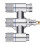 Connecteur triple de robinet de valves de sortie-Gris pistolet 2 1
