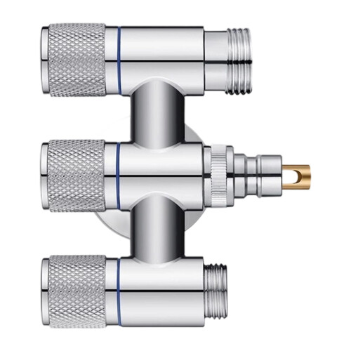 Connecteur triple de robinet de valves de sortie-Gris pistolet 2