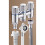 Connecteur triple de robinet de valves de sortie-Gris pistolet 2 6