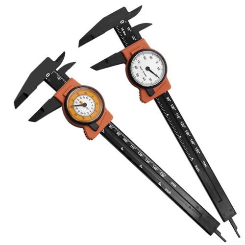 ABS Plastic Vernier Caliper 0150mm Range, Metric, Easy To Read Scale, Case Included 2