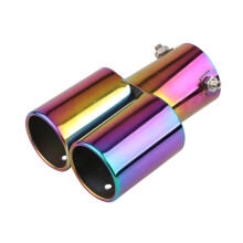 Universal Exhaust Tip Stainless Steel Round Rear Tailpipe Muffler for Smooth Flow and Power