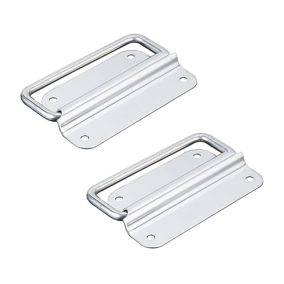 2Pcs 304 Stainless Steel 4 Inch Folding Pull Handle For Cabinet Drawer Toolbox Marine Grade 9001264908423