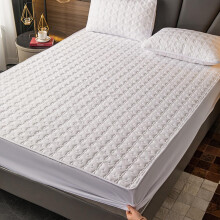 Cotton Fitted Sheet with Integrated Mattress Protector, Semi Double, All Season, 120x200cm