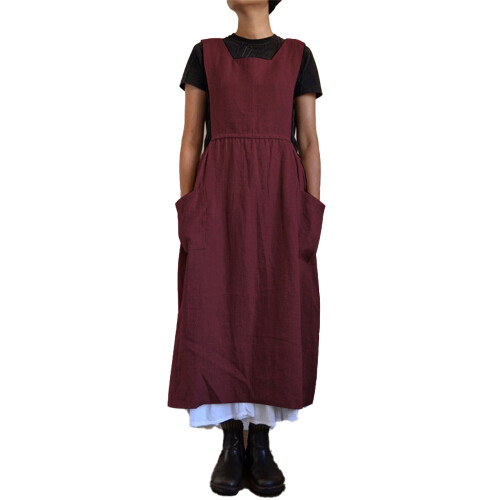 Πολυχρηστική ποδιά Pinafore για κουζίνα και κήπο, δύο τρόποι να φορεθεί, σταυρωτές