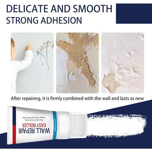 Wall  Paste 100g Easy Crack Hole Fix with Roller Brush Wall Patching Compound for Home 1