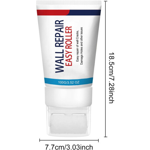 Wall  Paste 100g Easy Crack Hole Fix with Roller Brush Wall Patching Compound for Home 2