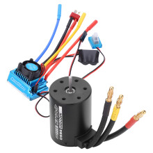 Motor brushless com controle de velocidade ajustável, ESC Combo de motor RC de alto torque com controlador de velocidade elétrico de 60A, à prova