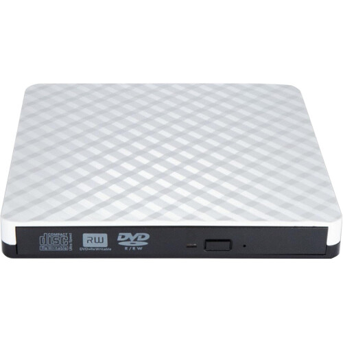 External Drives USB 3.0 Slim ROM Rewriter USBC Burners Laptop Desktop White 1