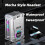 DX08 Wireless Bluetooth Headset Bluetooth 5.3 Mechanical Punk Style Stereo Esports Gaming Headset Silver Android 2