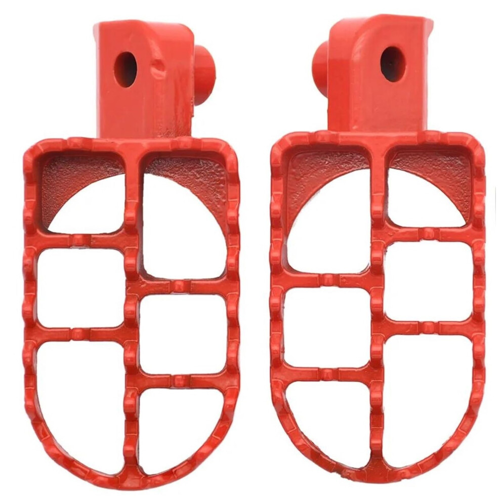 Universal Aluminum Alloy Motorcycle Foot Pegs Footrests For Street And Dirt Bikes Red 9001264909222