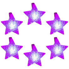 Multicolored LED Light Star Bracelets for Parties and-Purple A